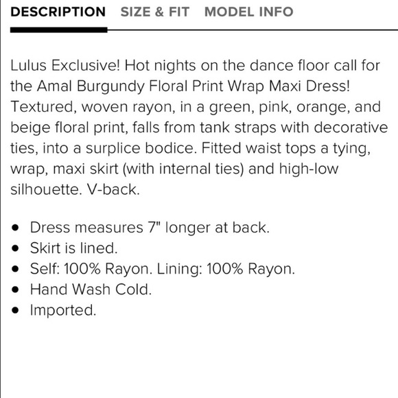 ❤️Lulus Amal Burgundy Floral Print Dress - Picture 7 of 9